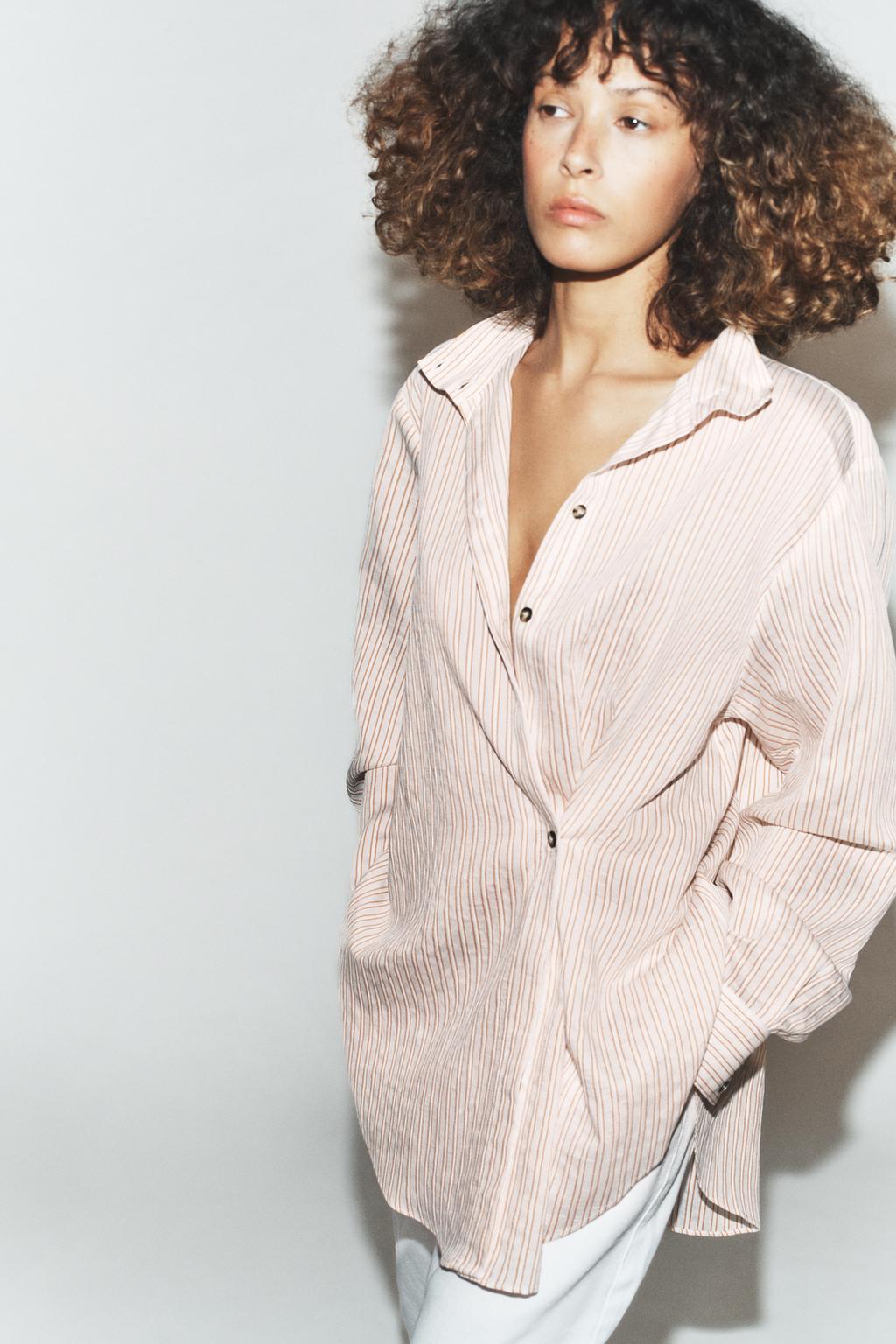 РУБАШКА ОВЕРСАЙЗ В ПОЛОСКУ