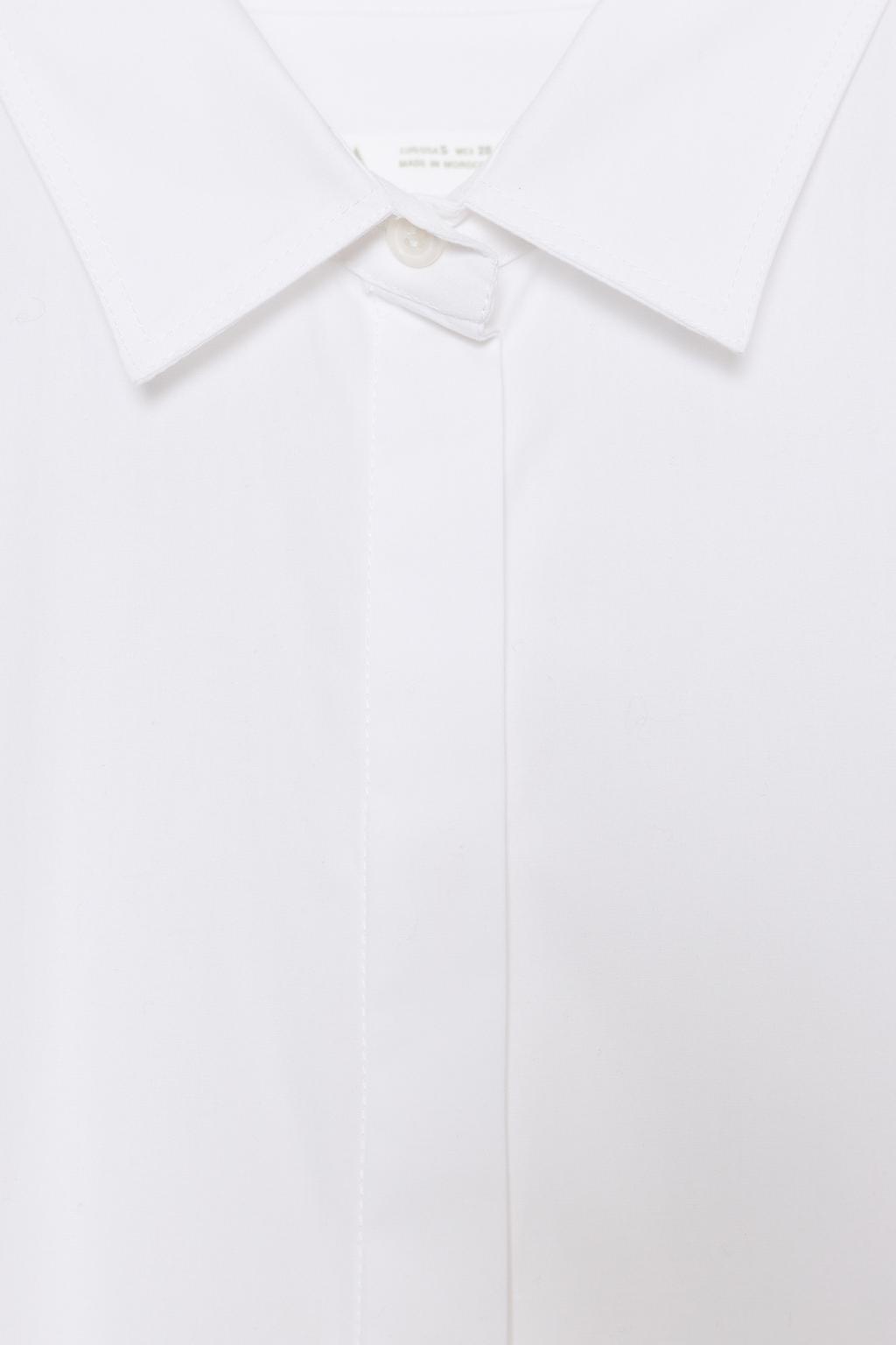 АСИММЕТРИЧНАЯ РУБАШКА ИЗ ПОПЛИНА — ZW COLLECTION