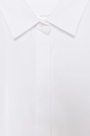 Асимметричная рубашка из поплина — ZW COLLECTION- Заказать в России