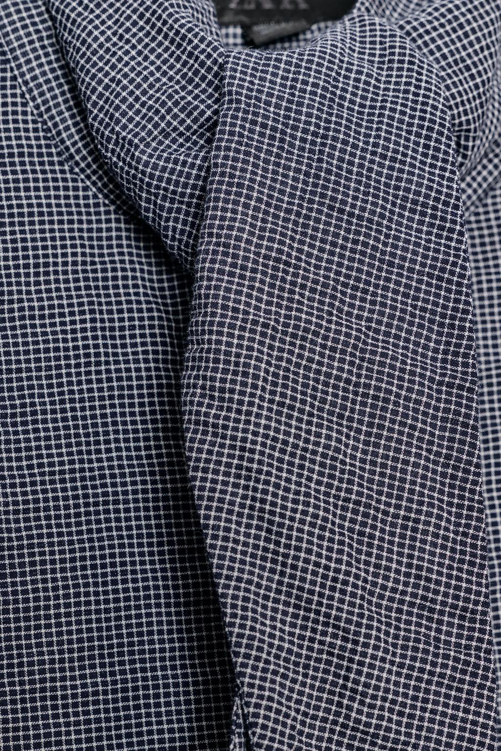 РУБАШКА В КЛЕТКУ С ПЛАТКОМ — ZW COLLECTION