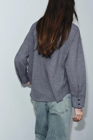 Рубашка в клетку с платком — ZW COLLECTION- Заказать в России