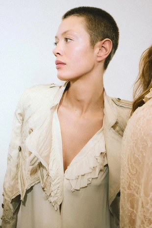 Струящаяся рубашка с воланами — ZW COLLECTION LIMITED EDITION- Заказать в России