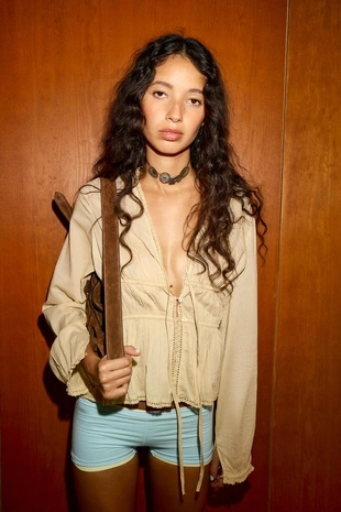 Рубашка из газа с вышивкой- Заказать в России