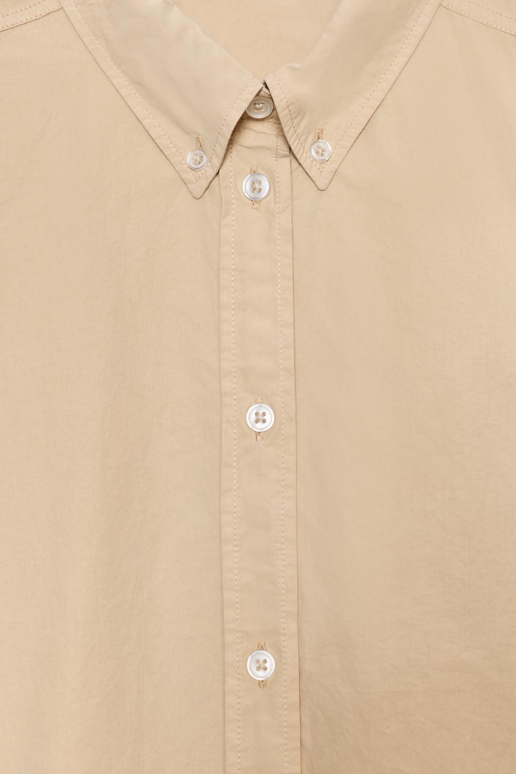 РУБАШКА ИЗ ВЫСТИРАННОГО ПОПЛИНА