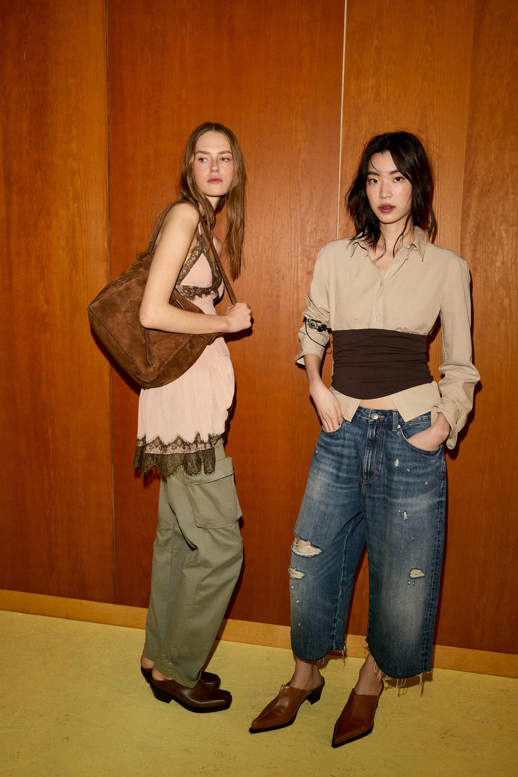 ДЖИНСОВЫЕ ШОРТЫ TRF СО СРЕДНЕЙ ПОСАДКОЙ И РАЗРЕЗАМИ