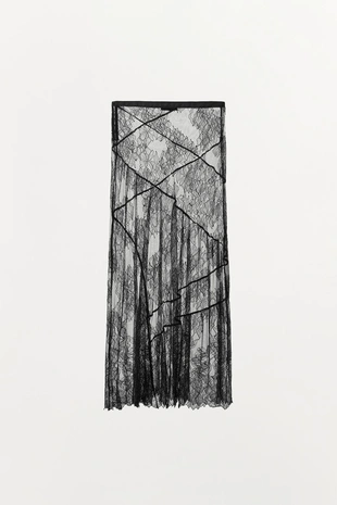 Кружевная юбка миди- Заказать в России