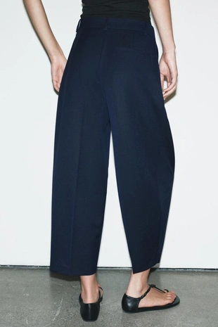 Брюки с перекрестным поясом- Заказать в России