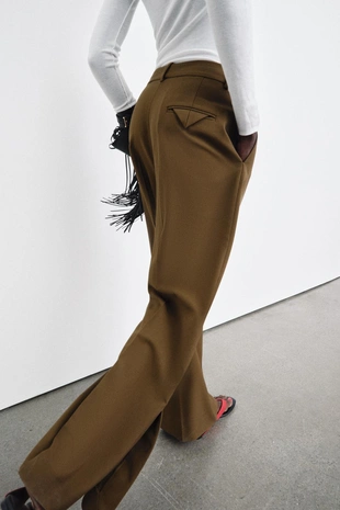 Брюки прямого кроя с разрезами — ZW COLLECTION- Заказать в России