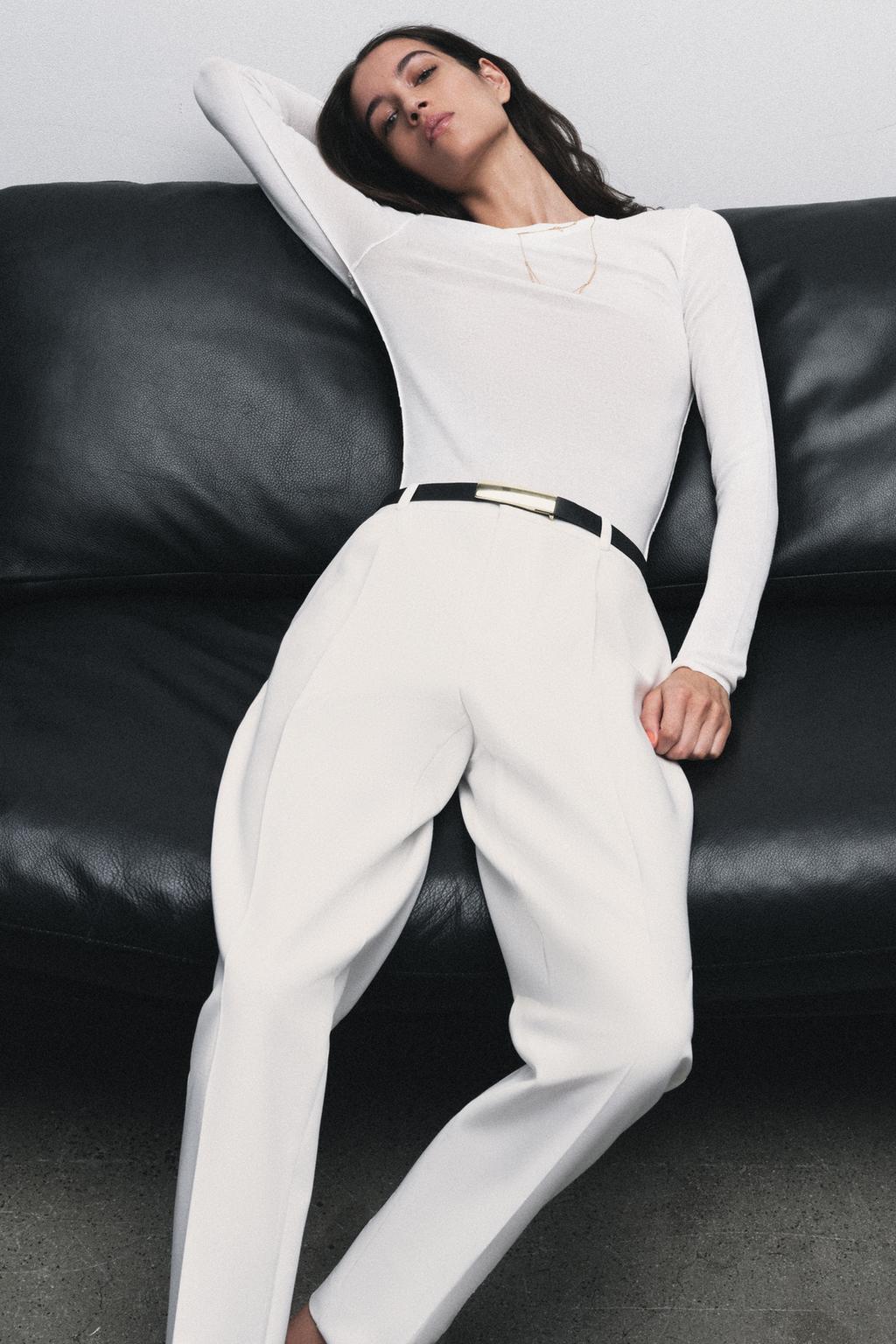 ПРЯМЫЕ БРЮКИ С ПОЯСОМ