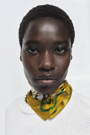 Платок из 100% шелка с принтом- Заказать в России