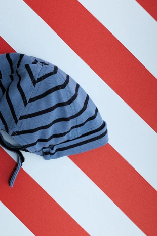 ZARA TIMELESS - шапка бини в полоску- Заказать в России