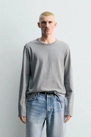 Футболка с длинными рукавами- Заказать в России