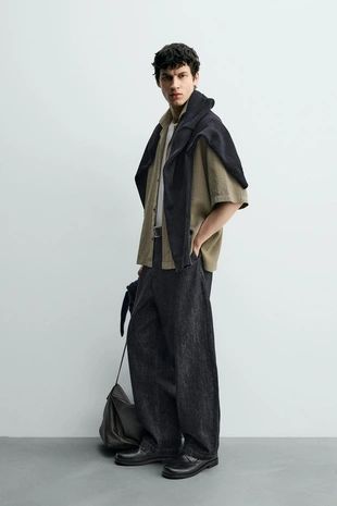 Рубашка в клетку с плавными линиями- Заказать в России