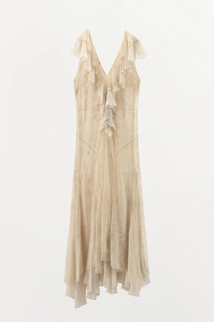 Платье с воланами и кружевом — ZW COLLECTION- Заказать в России