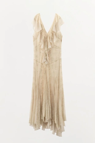 Платье с воланами и кружевом — ZW COLLECTION- Заказать в России