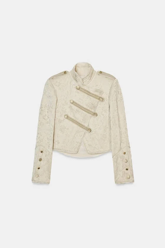 КОРОТКАЯ ЖАККАРДОВАЯ КУРТКА коллекция Zara «ZW» 