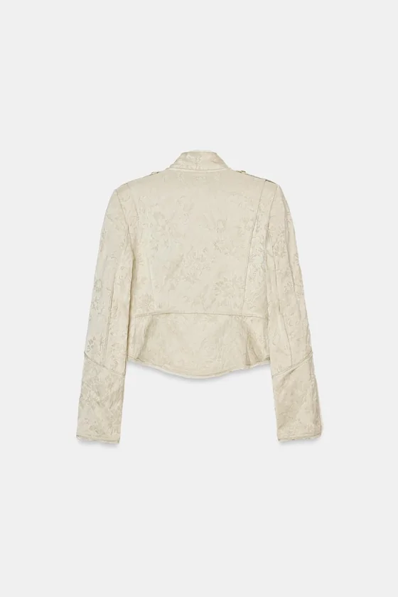 КОРОТКАЯ ЖАККАРДОВАЯ КУРТКА коллекция Zara «ZW» 