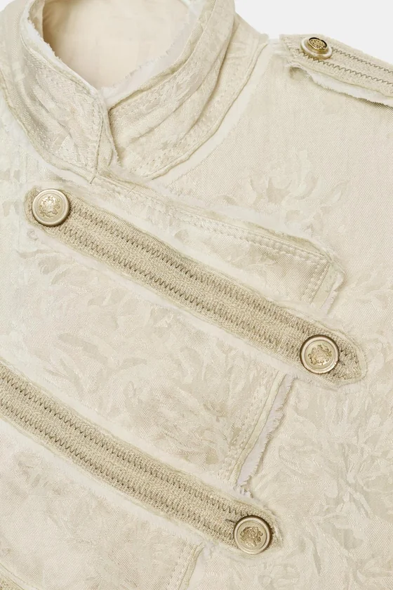 КОРОТКАЯ ЖАККАРДОВАЯ КУРТКА коллекция Zara «ZW» 