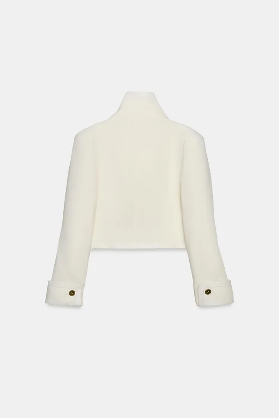 УКОРОЧЕННАЯ КОМБИНИРОВАННАЯ КУРТКА — коллекция Zara «ZW» 