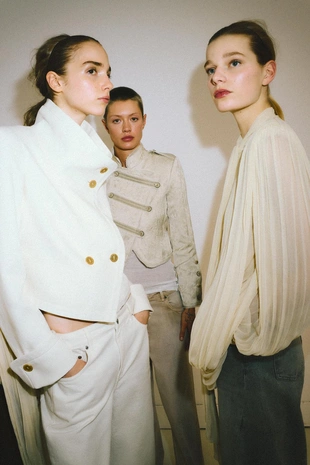 Укороченная комбинированная куртка — ZW COLLECTION LIMITED EDITION- Заказать в России