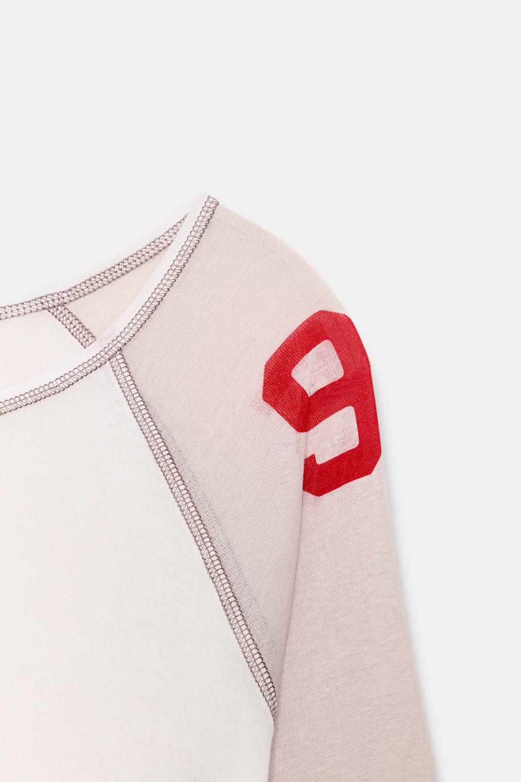 КОМБИНИРОВАННАЯ ПОЛУПРОЗРАЧНАЯ ФУТБОЛКА