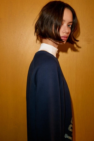 Толстовка с текстом из фольги- Заказать в России