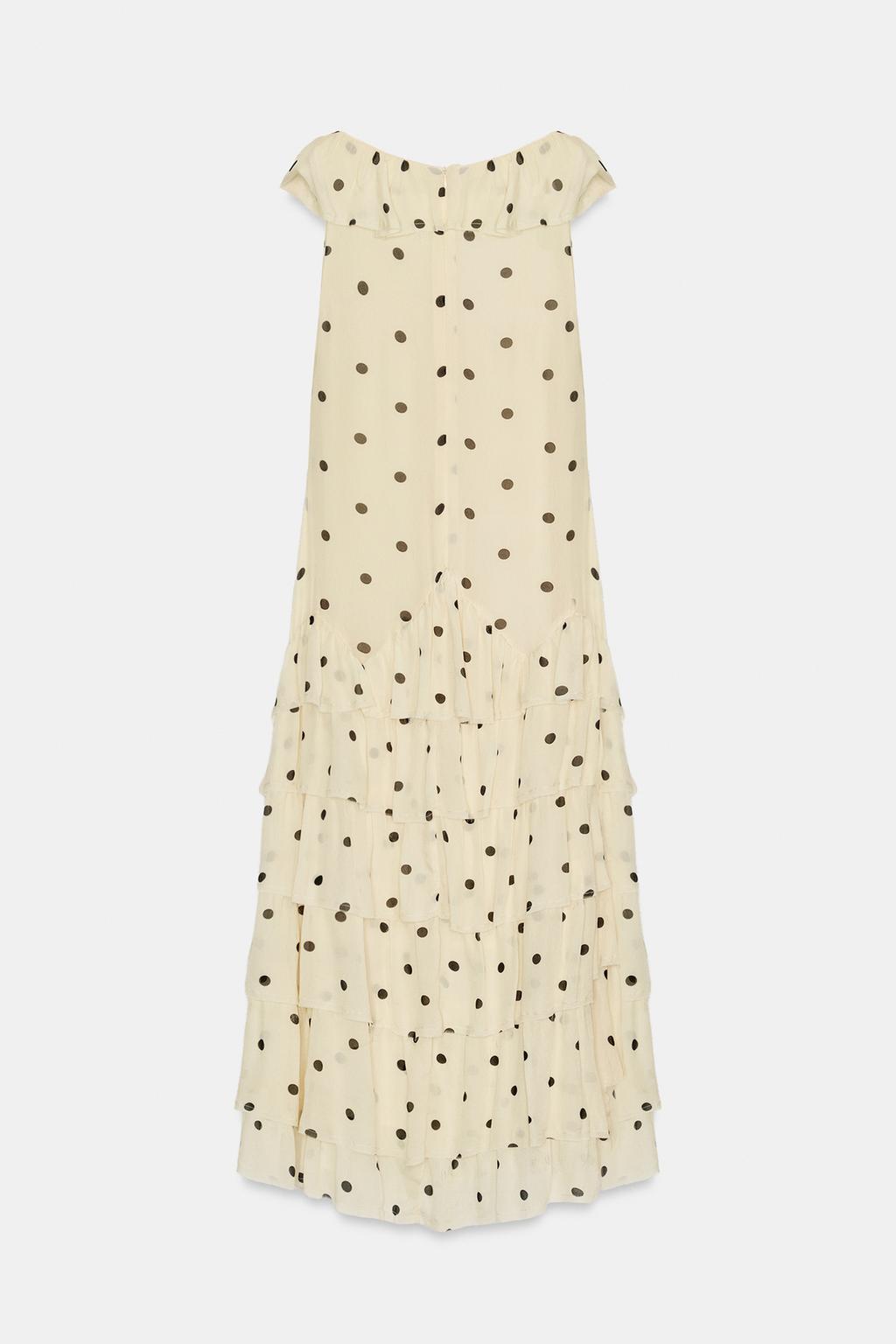 ПЛАТЬЕ АСИММЕТРИЧНОГО КРОЯ В ГОРОШЕК