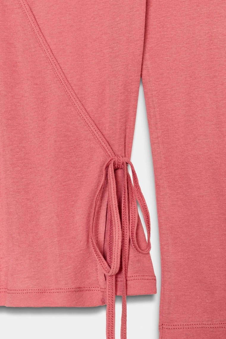 Футболка с завязкой из хлопка supima®