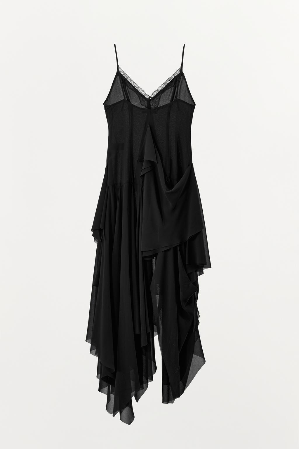 ПЛАТЬЕ С БРЕТЕЛЯМИ, ВОЛАНАМИ И КРУЖЕВОМ