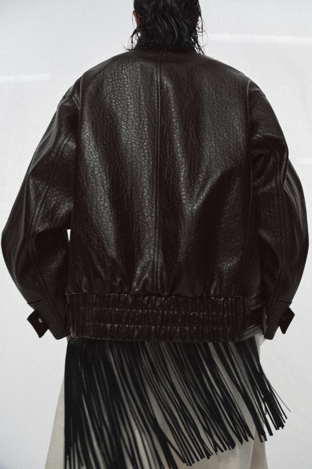 КУРТКА ИЗ ИСКУССТВЕННОЙ КОЖИ — ZW COLLECTION