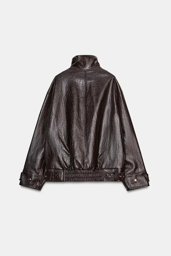 КУРТКА ИЗ ИСКУССТВЕННОЙ КОЖИ — коллекция Zara «ZW»