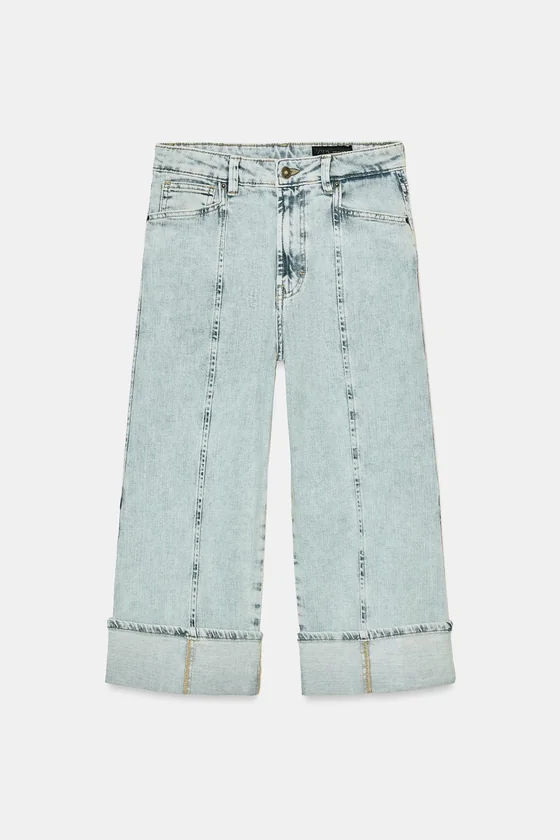 ДЖИНСЫ КАПРИ СО СРЕДНЕЙ ПОСАДКОЙ — коллекция Zara «ZW»