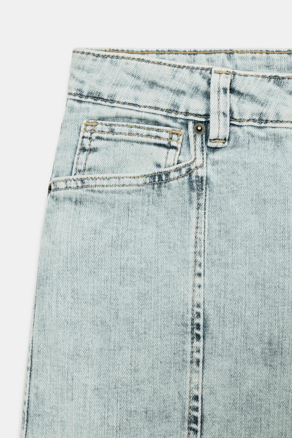 ДЖИНСЫ КАПРИ СО СРЕДНЕЙ ПОСАДКОЙ — ZW COLLECTION