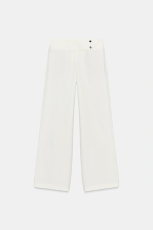 Брюки прямого кроя с низкой посадкой- Заказать в России