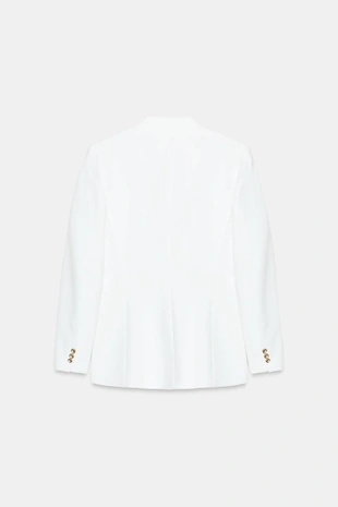 Приталенный блейзер без лацканов- Заказать в России