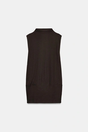 Свободный топ с воротником-стойкой- Заказать в России