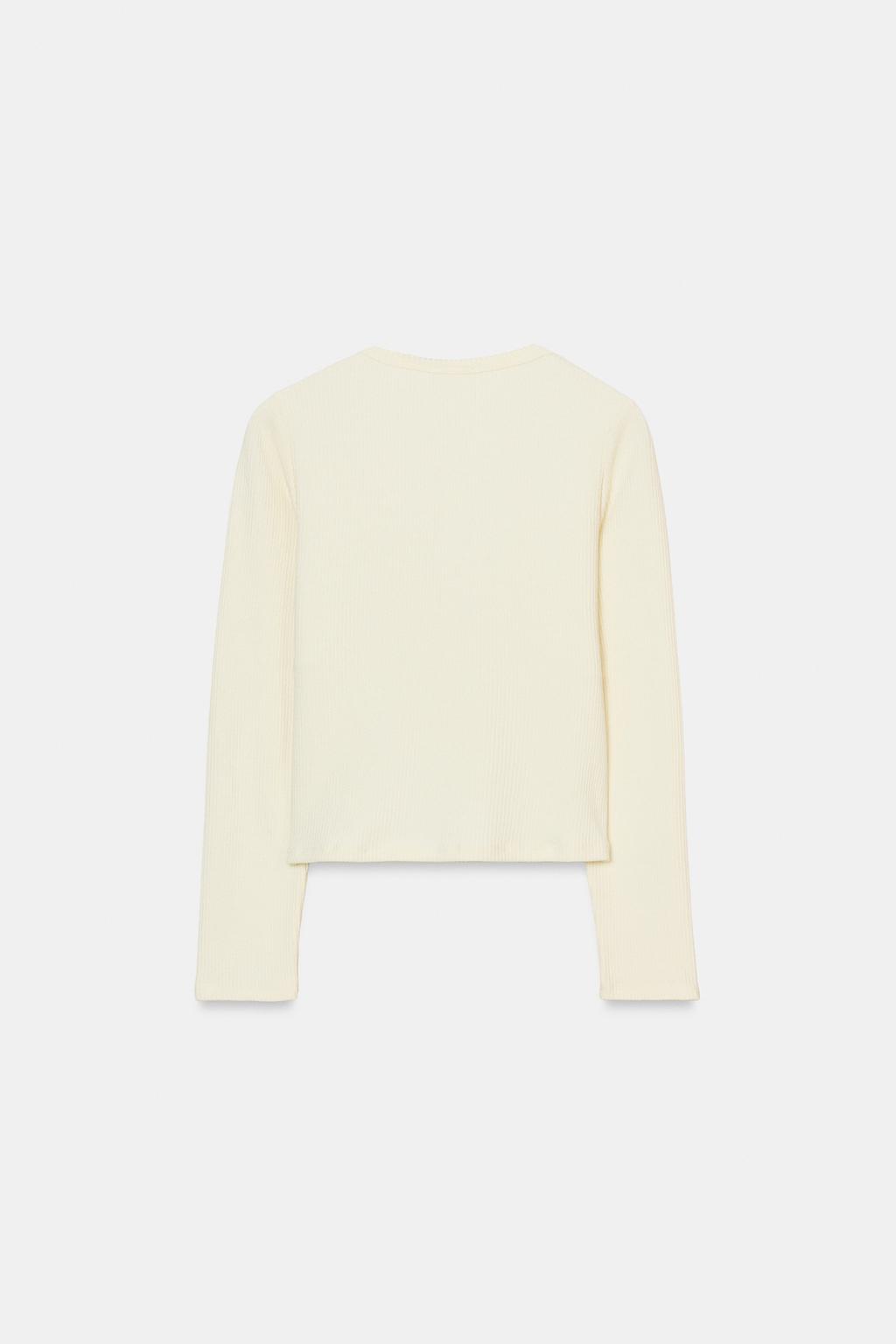 ФУТБОЛКА В РУБЧИК С ДЛИННЫМИ РУКАВАМИ