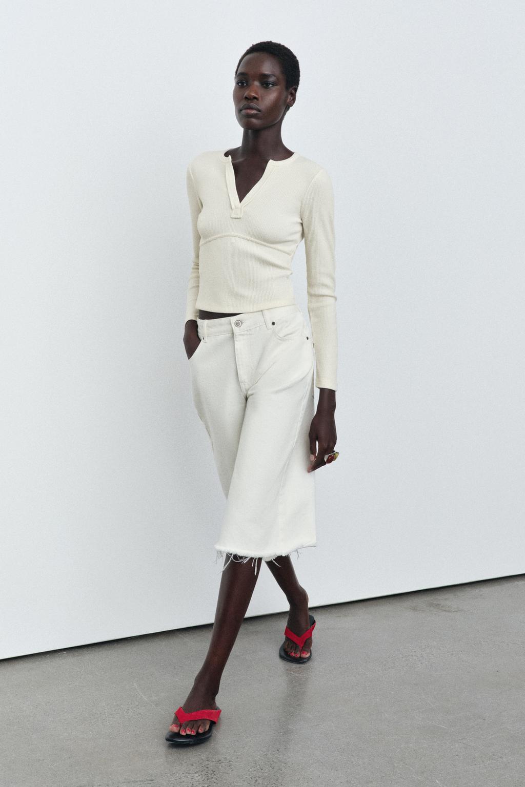 ФУТБОЛКА В РУБЧИК С ДЛИННЫМИ РУКАВАМИ