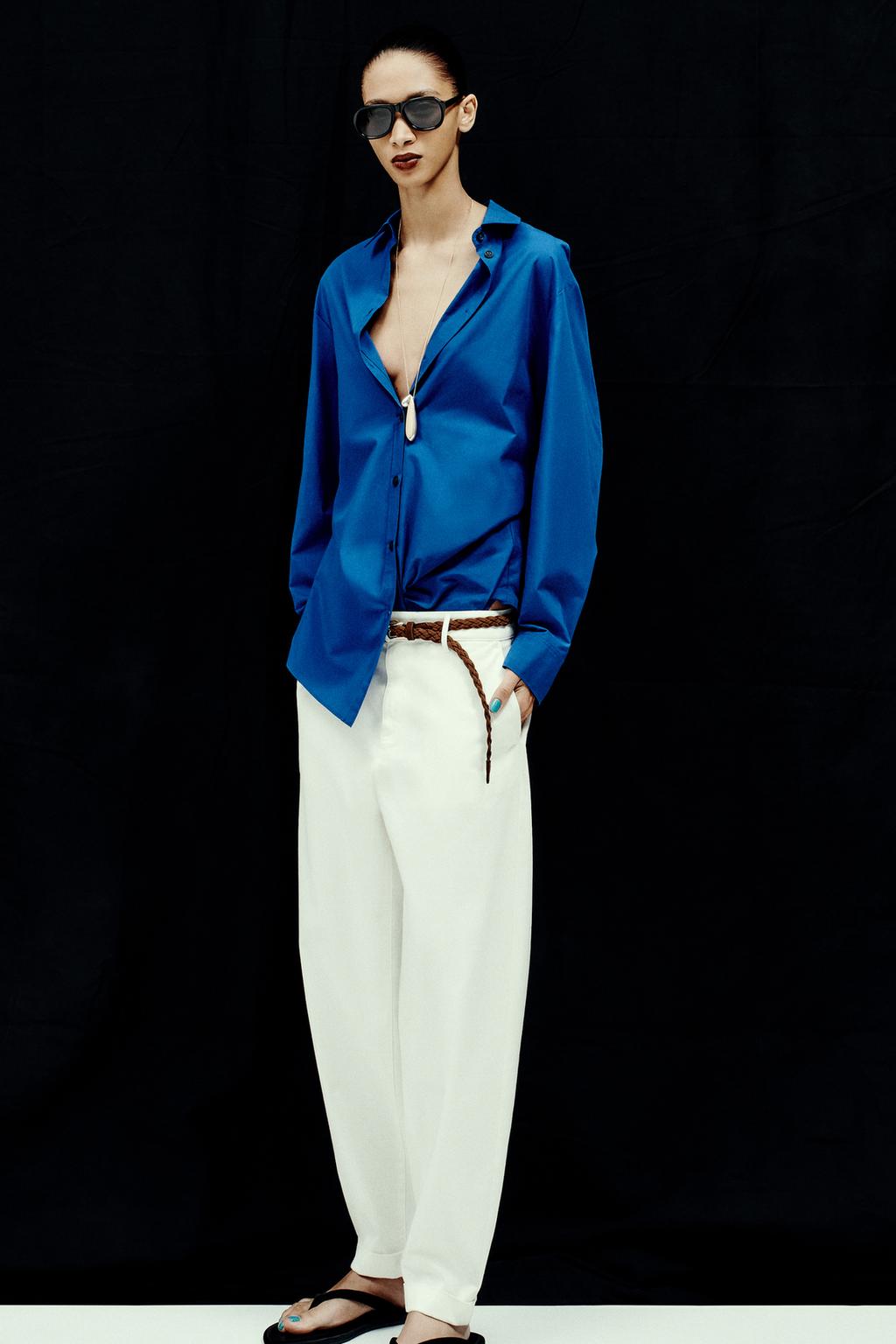 БРЮКИ ЧИНОС С ПЛЕТЕНЫМ РЕМНЕМ