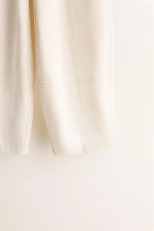 ZARA TIMELESS - брюки BAGGY из саржи с отделочной строчкой- Заказать в России