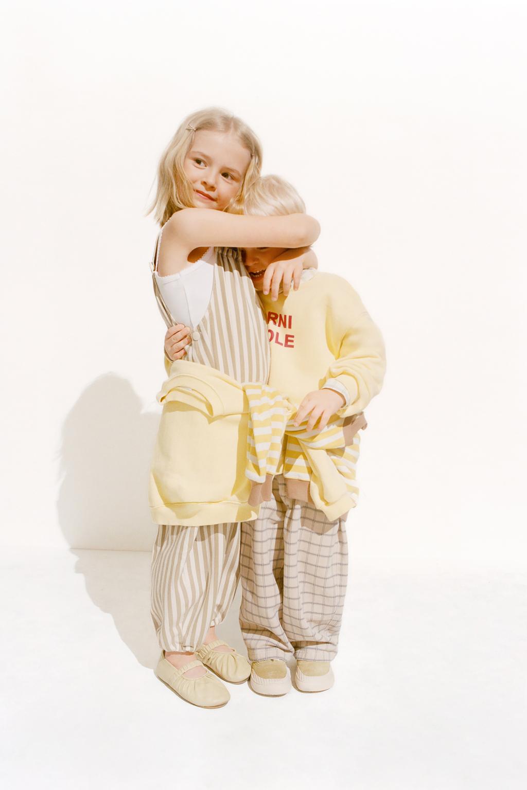 ZARA TIMELESS - БРЮКИ BAGGY В КЛЕТКУ ИЗ ТВИЛА