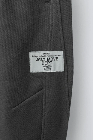 Брюки BARREL из мягкой ткани с нашивкой