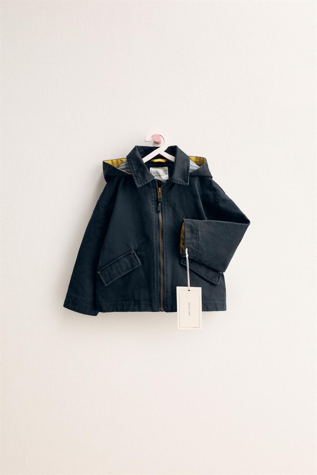 ZARA TIMELESS — КУРТКА С ВОЩЕНЫМ ПОКРЫТИЕМ И СЪЕМНЫМ КАПЮШОНОМ