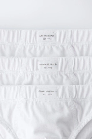 1,5-6 лет/набор из трех гладких трусов с этикеткой- Заказать в России