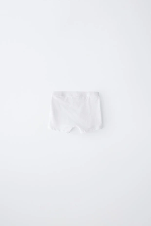 2-6 лет/набор из трех однотонных трусов-боксеров с нашивкой- Заказать в России