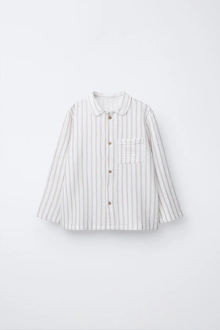 2-6 лет/ пижама в полоску с текстурой- Заказать в России