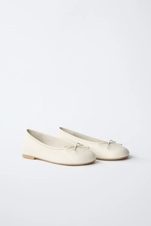 Кожаные балетки- Заказать в России