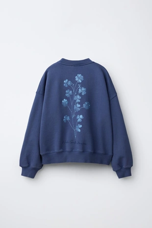 Толстовка с цветочным принтом- Заказать в России