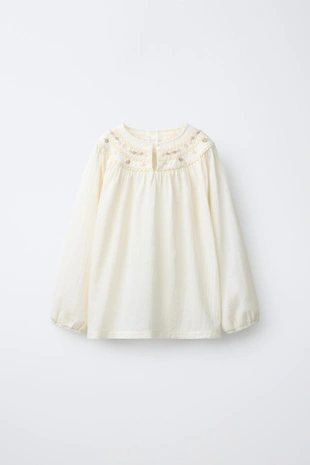 6-14 лет/пижама с вышитыми цветами- Заказать в России