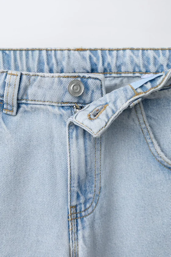 ДЖИНСЫ КАРГО С ЭТИКЕТКОЙ